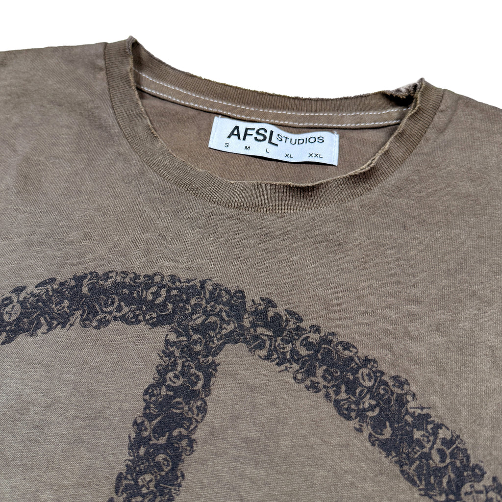 991 tee / brown